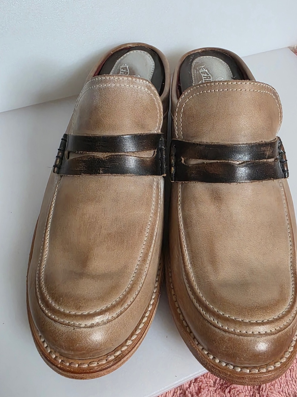 Freebird by Steven Tan Loafers with Black Strap Detail